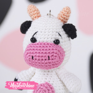 Keychain-Crochet-Cow 