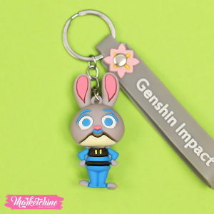 Silicone Keychain-Judy Hopps