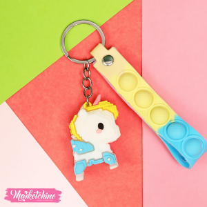 Silicone Keychain-Unicorn 