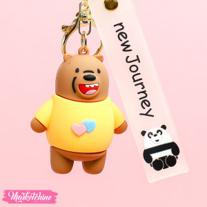 Silicone Keychain- We Bare Bears - Grizz