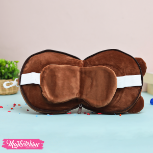 Head Cushion &Eye Mask-Bear