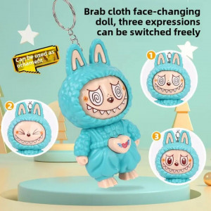 Changing Face Keychain - Labubu 