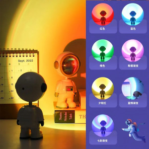 Acrylic Sunset Projector Touch Lighting Lamp - Astronaut