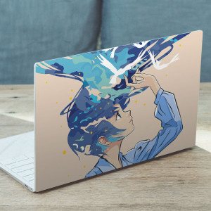  Cover Laptop Sticker - Girl 15.6 Inch