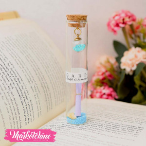 Letter Bottle-Sea Shell-Blue
