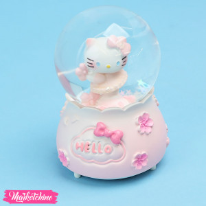 Glass Snow Ball - Kitty (10 cm)