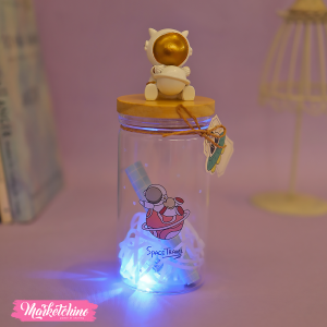 Lighting Letter Bottle-Gold Astronaut 1