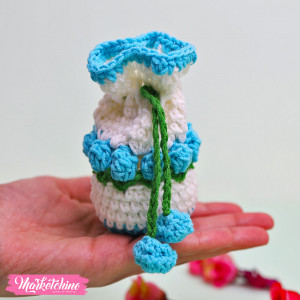 Crochet Coins Holder-Light Blue
