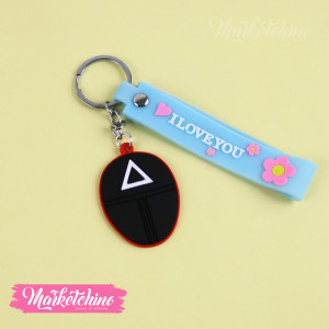 Silicone Keychain-Squid Game-Triangle 