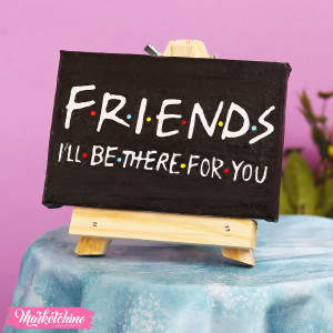 Canvas Mini painted Tableau - Friends 