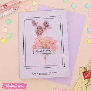 Gift Card Envelope Baby Flower-Purple 2