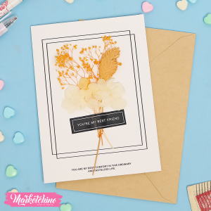 Gift Card Envelope Baby Flower-White