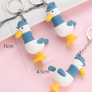 Cartoon Duck Charm Cute Keychain 