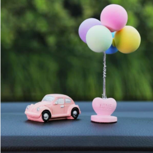 Cartoon Car & Balloon Design Car Ornament