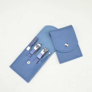 Set OF 4pcs Blue Portable Nail Clipper Set