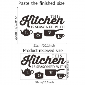 Slogan Graphic Wall Sticker