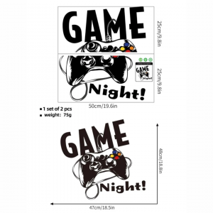 Gamepad Print Wall Sticker