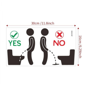 Figure Graphic Toilet Wall Sticker