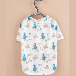  Cartoon Duck Print Pet Sweatshirt For Cat And Dog ( Large )