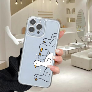 Cartoon Duck Clear Cover IPhone 14