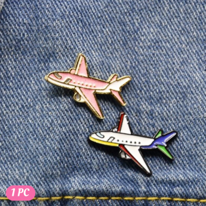 2pcs Airplane Random Decor Brooch