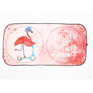 Car SunShade-Pink Flamingo