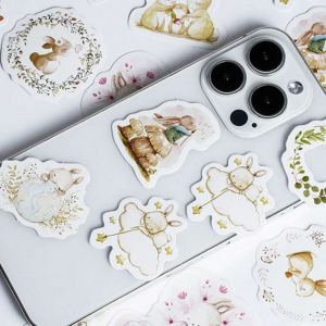 46pcs Cartoon Rabbit Pattern Assorted Sticker