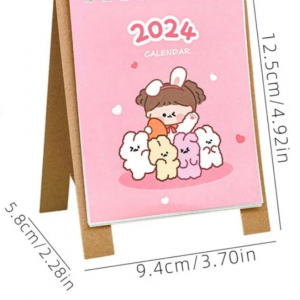 1pc Random Cute Cartoon Mini Creative Desk Calendar For Year 2024