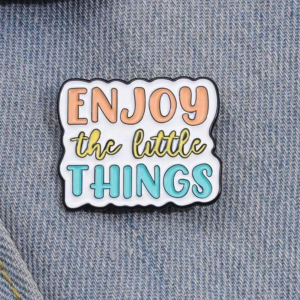 Slogan Graphic Brooch