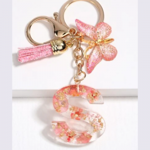 Resin Keychain Letter-S
