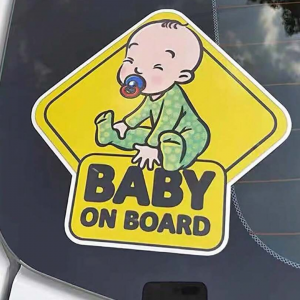 Baby Slogan Graphic Car Sticker