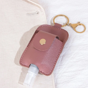 Women's Purple Small Perfume Spray Bottle Keychain Accessory