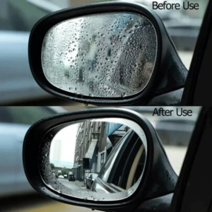 2pcs Clear Car  Sticker Rear View Rainproof Film