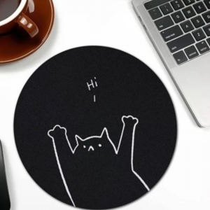 Cartoon Graphic Round Mouse Pad