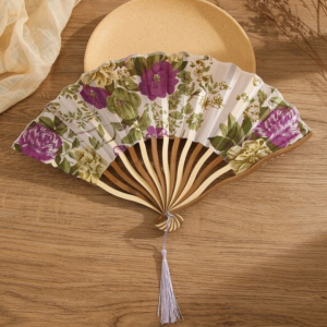 1pc Folding Bamboo Fan 