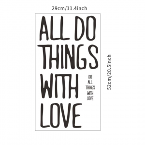 1 pc PVC Wall Sticker Modern Slogan Graphic