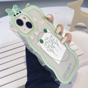 Flower Print Clear Cover Iphone 14 Pro Max