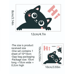 Cartoon Cat Switch Wall Sticker