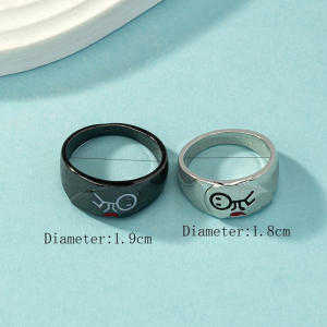 2 pcs Fashionable Ring For Couple