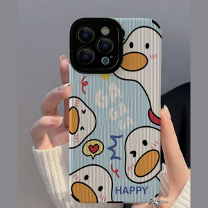 Cartoon Duck Pattern Phone Cover  iphone 14  pro max