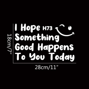 1pc Slogan Graphic Car Sticker