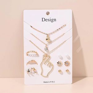 12 pcs Random Rhinestone & Hand Decor