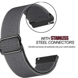 Nylon Spare Watchband Compatible With Samsung-Gray