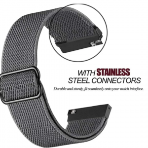 Nylon Spare Watchband Compatible With Samsung-Black