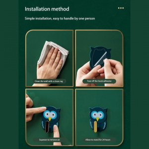 Cartoon Owl Shaped Random Color Wall Hook