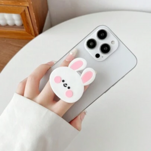  White Rabbit Shape Phone Stand With Adhesive Tape
