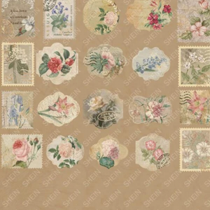 40pcs Flower Pattern Sticker