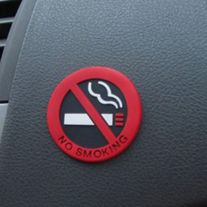 No Smoking Car Stickers Styling Round Red Sign Vinyl  Car Sticker