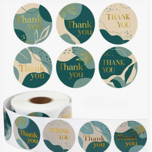 500pcs Thank You Stickers (2.5 cm )