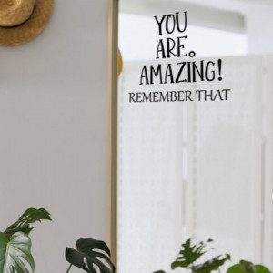Slogan Graphic Wall Sticker